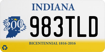 IN license plate 983TLD