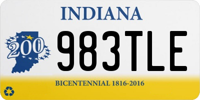 IN license plate 983TLE