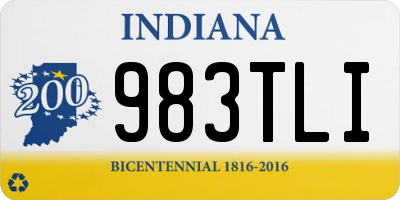 IN license plate 983TLI