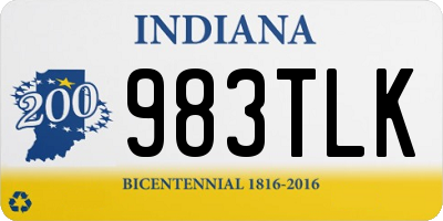 IN license plate 983TLK