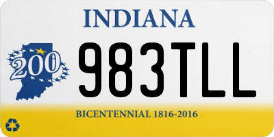 IN license plate 983TLL