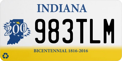 IN license plate 983TLM