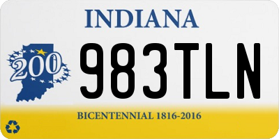 IN license plate 983TLN