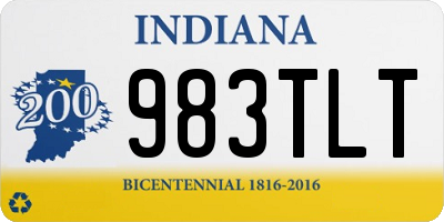 IN license plate 983TLT