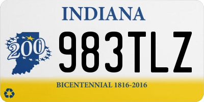 IN license plate 983TLZ
