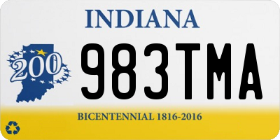 IN license plate 983TMA