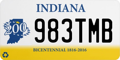 IN license plate 983TMB