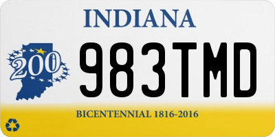 IN license plate 983TMD