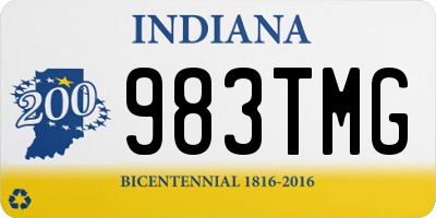 IN license plate 983TMG