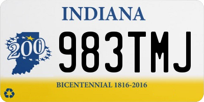 IN license plate 983TMJ