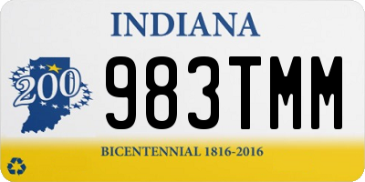 IN license plate 983TMM