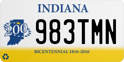 IN license plate 983TMN