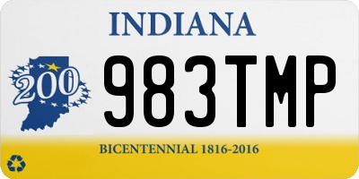 IN license plate 983TMP