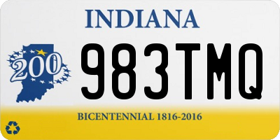 IN license plate 983TMQ