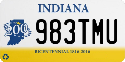IN license plate 983TMU