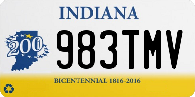 IN license plate 983TMV