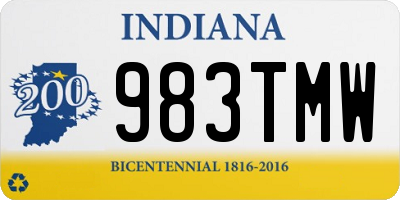 IN license plate 983TMW