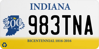 IN license plate 983TNA