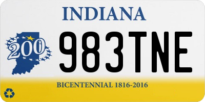 IN license plate 983TNE