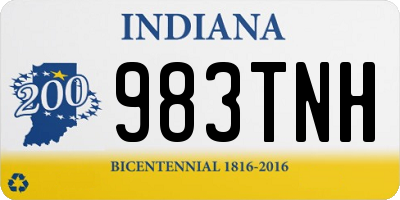 IN license plate 983TNH