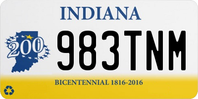 IN license plate 983TNM