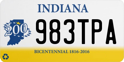 IN license plate 983TPA