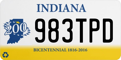 IN license plate 983TPD