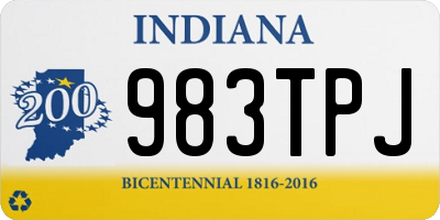 IN license plate 983TPJ