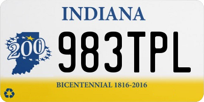 IN license plate 983TPL