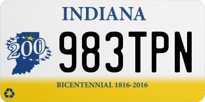 IN license plate 983TPN