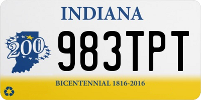 IN license plate 983TPT