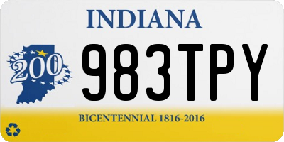 IN license plate 983TPY