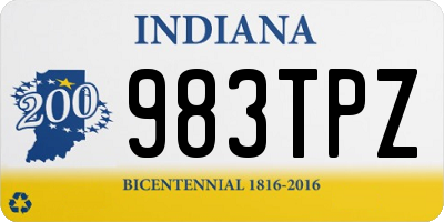 IN license plate 983TPZ