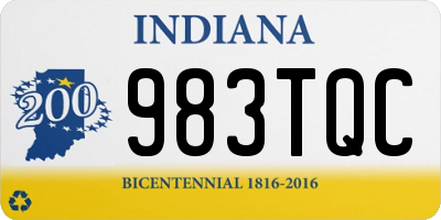 IN license plate 983TQC