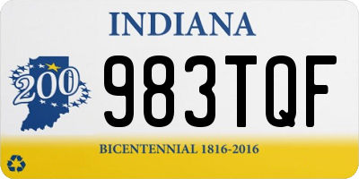 IN license plate 983TQF