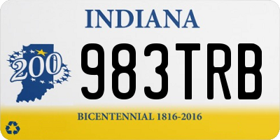 IN license plate 983TRB