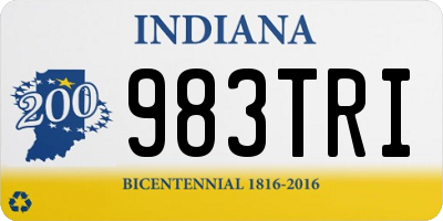 IN license plate 983TRI