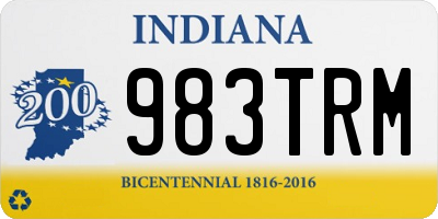 IN license plate 983TRM