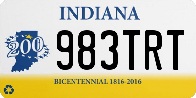 IN license plate 983TRT