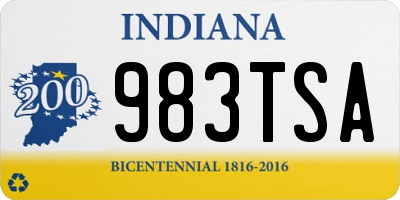 IN license plate 983TSA