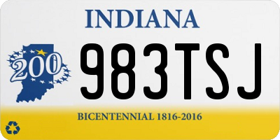 IN license plate 983TSJ