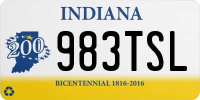 IN license plate 983TSL