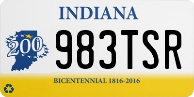 IN license plate 983TSR