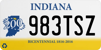 IN license plate 983TSZ