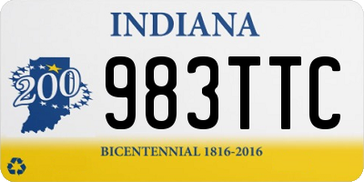 IN license plate 983TTC