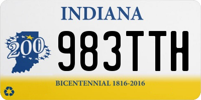 IN license plate 983TTH