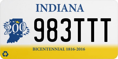 IN license plate 983TTT