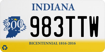 IN license plate 983TTW