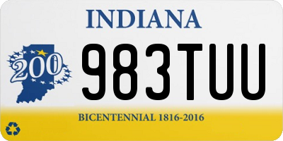 IN license plate 983TUU