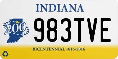 IN license plate 983TVE